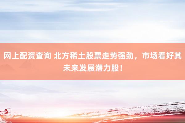 網(wǎng)上配資查詢 北方稀土股票走勢強勁，市場看好其未來發(fā)展?jié)摿桑?></p><p>在近期金融市場中，北方稀土（股票代碼：600111）的股票走勢異常強勁，備受投資者關(guān)注。作為中國稀土行業(yè)的領(lǐng)軍企業(yè)網(wǎng)上配資查詢，北方稀土憑借其深厚的行業(yè)背景、堅實的公司基本面以及廣闊的市場前景，正成為市場上炙手可熱的投資標的。</p><p>稀土元素被譽為“工業(yè)維生素”，在新能源汽車、永磁電機、半導(dǎo)體等高科技領(lǐng)域扮演著不可或缺的角色。隨著全球?qū)Ω呖萍籍a(chǎn)品的需求持續(xù)增長，稀土的戰(zhàn)略價值日益凸顯。北方稀土作為國內(nèi)六大稀土集團之一，不僅掌控著國內(nèi)大量的稀土資源，還在技術(shù)研發(fā)和產(chǎn)品創(chuàng)新上走在行業(yè)前列。</p><p>近年來，北方稀土積極響應(yīng)國家新能源和產(chǎn)業(yè)升級的政策號召，不斷加大研發(fā)投入，成功實現(xiàn)了稀土拋光材料、儲氫合金等高端產(chǎn)品的國產(chǎn)替代。這些創(chuàng)新成果不僅增強了公司的市場競爭力，也為公司的未來發(fā)展注入了強勁動力。</p><p>從市場動態(tài)來看，北方稀土股票的強勁走勢并非偶然。機構(gòu)投資者的增持行為，如香港中央結(jié)算、華泰柏瑞滬深300ETF等機構(gòu)的加倉，反映了主流資金對北方稀土未來發(fā)展的樂觀預(yù)期。此外，隨著稀土價格的企穩(wěn)回升，市場對北方稀土的盈利能力持更加積極的看法。</p><p>當然，任何投資都存在一定的風險。北方稀土雖然擁有顯著的資源壟斷優(yōu)勢和技術(shù)壁壘，但仍需警惕宏觀經(jīng)濟波動、國際貿(mào)易摩擦等潛在風險。然而，從長期來看，政策紅利如稀土資源稅改革、出口管制等有望提升行業(yè)壁壘，進一步鞏固北方稀土的市場地位。</p><p>在操作上，價值投資者可采取定投策略，關(guān)注北方稀土股票在合理估值區(qū)間的布局機會。對于趨勢交易者而言，可以結(jié)合技術(shù)指標如MACD金叉與成交量放大信號來捕捉波段機會。</p><p>綜上所述，北方稀土憑借其“資源壟斷+技術(shù)領(lǐng)先+估值低位”三重屬性，在稀土戰(zhàn)略價值重估的背景下，展現(xiàn)出了巨大的發(fā)展?jié)摿?。投資者在緊密跟蹤稀土現(xiàn)貨價格、新能源產(chǎn)業(yè)政策及公司擴產(chǎn)進度的同時，也應(yīng)理性評估風險，把握這一稀缺資源的長期成長紅利。北方稀土股票的強勁走勢網(wǎng)上配資查詢，正是市場對其未來發(fā)展?jié)摿Φ淖詈糜∽C。</p>
                        </div>
                    </div>


                    <div   id=